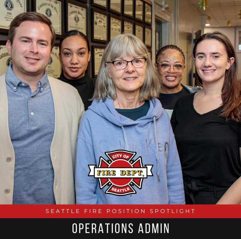 Group photo of the staff in operations admin