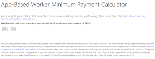 App-Based Worker Minimum Payment Calculator 