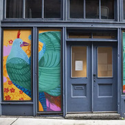 Murals in the alley behind Wing Luke Museum