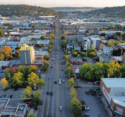 Aerial view of Ballard