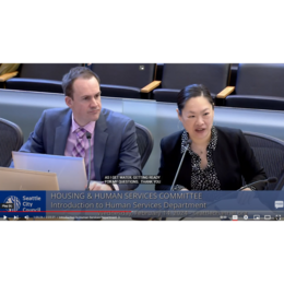 Director Kim and Chris Presenting to Council