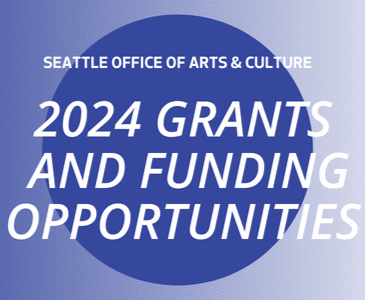 arts grants and funding text on background