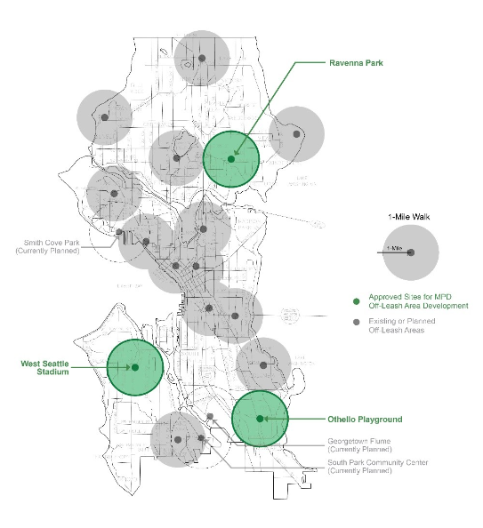 Map of current OLAs, approved OLA sites, and OLAs already in the planning stage. 