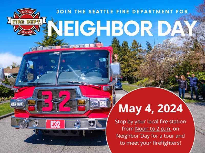 Neighbor Day from 12 to 2 p.m. on May 4
