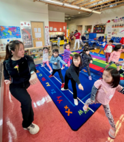 CISC Lead Teacher Grace Chu teaches SPP Dual Language preschoolers Kung Fu 