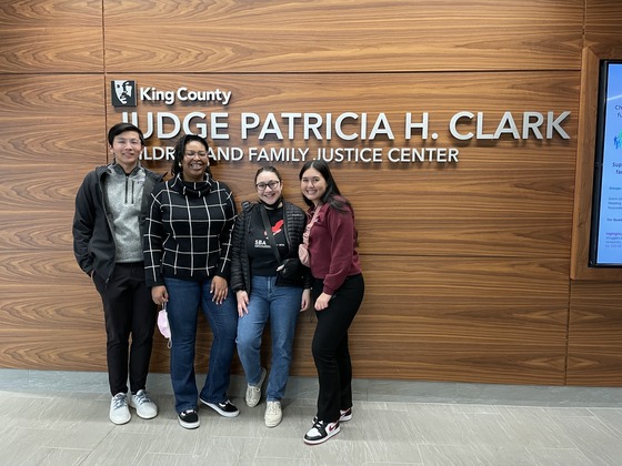 OPA’s outreach team members with Seattle University School of Law students at the Judge Patricia H. Clark Children and Family Justice Center.
