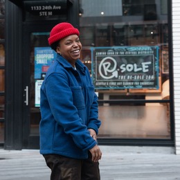 tenant improvement recipient in front of business