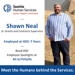 Meet Shawn Neal, the Grants and Contracts Supervisor for the Domestic Violence and Sexual Assault (MODVSA) team 