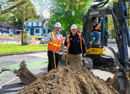 Mayor Harrel and SDOT Director Spotts