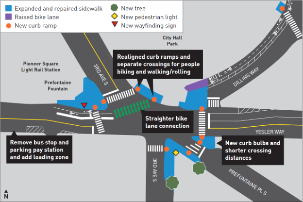 3rd and Yesler Map and Graphic