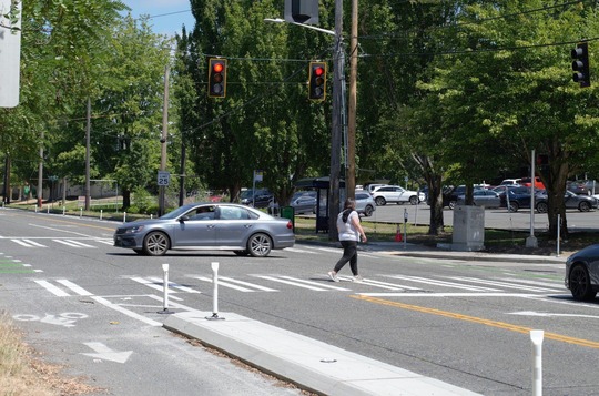 MLK Jr Way Pedestrian Push Button Crossing