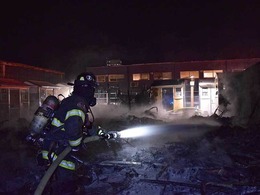 July 18 fire in a tiny home village in the 500 block of Elliott Avenue West in the Lower Queen Anne neighborhood.