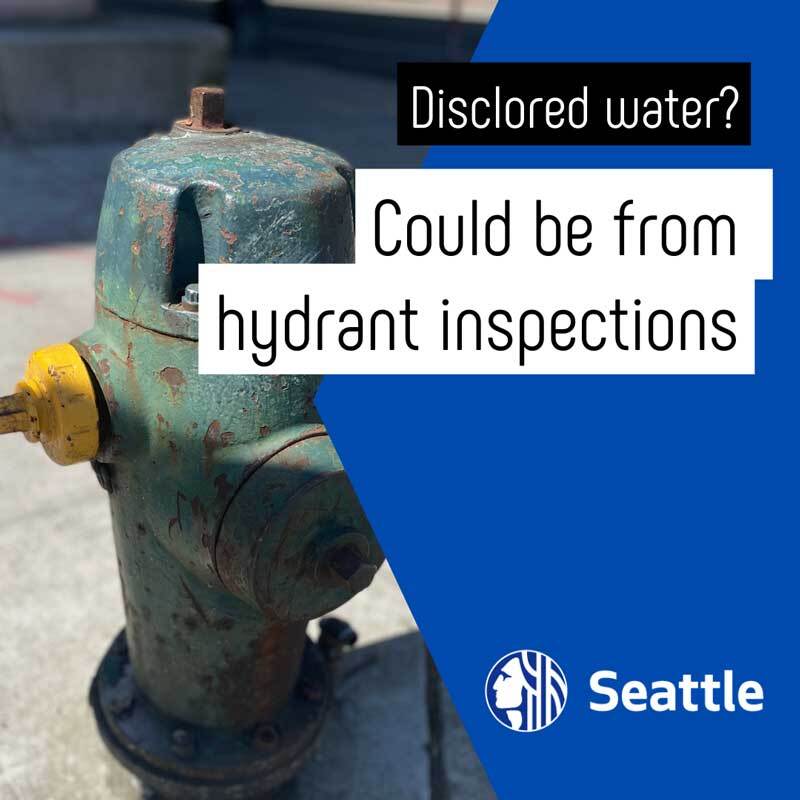 Discolored water could be from hydrant inspections