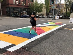 Pike and Melrose Community Crosswalk