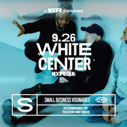 movie style poster with MXR:SEA and date