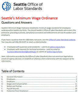 Minimum Wage Question & Answer