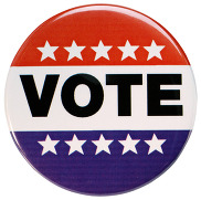 Image of a VOTE pin