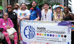 Seattle LGBTQ Commissioners at the 2024 Pride Parade. 