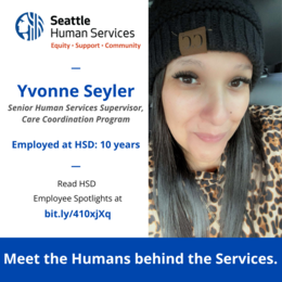 Employee Spotlight social media graphic highlighting Yvonne Seyler