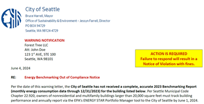 Warning Letter Screenshot