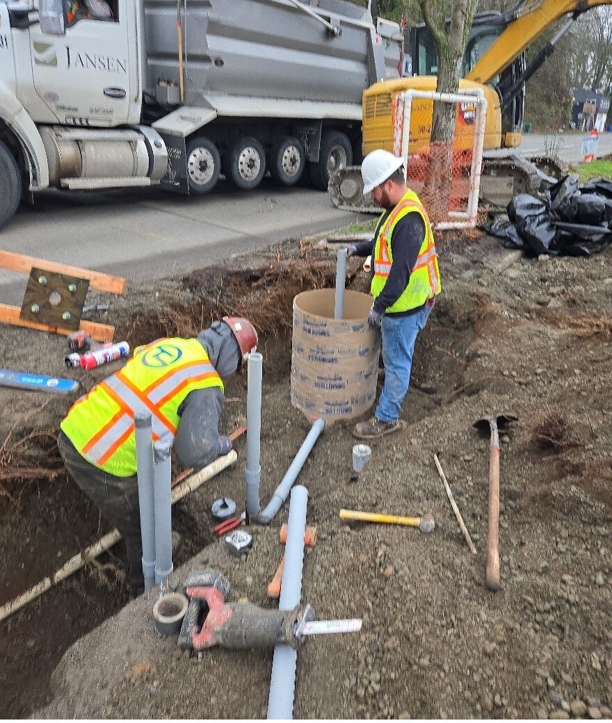 Route 40 Westlake trenching 
