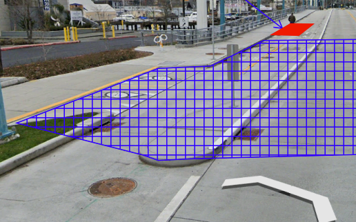 A picture of the where the bike ramp will be moved further north on Fairview Avenue North.