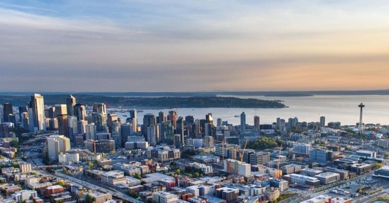 Aerial view of Seattle