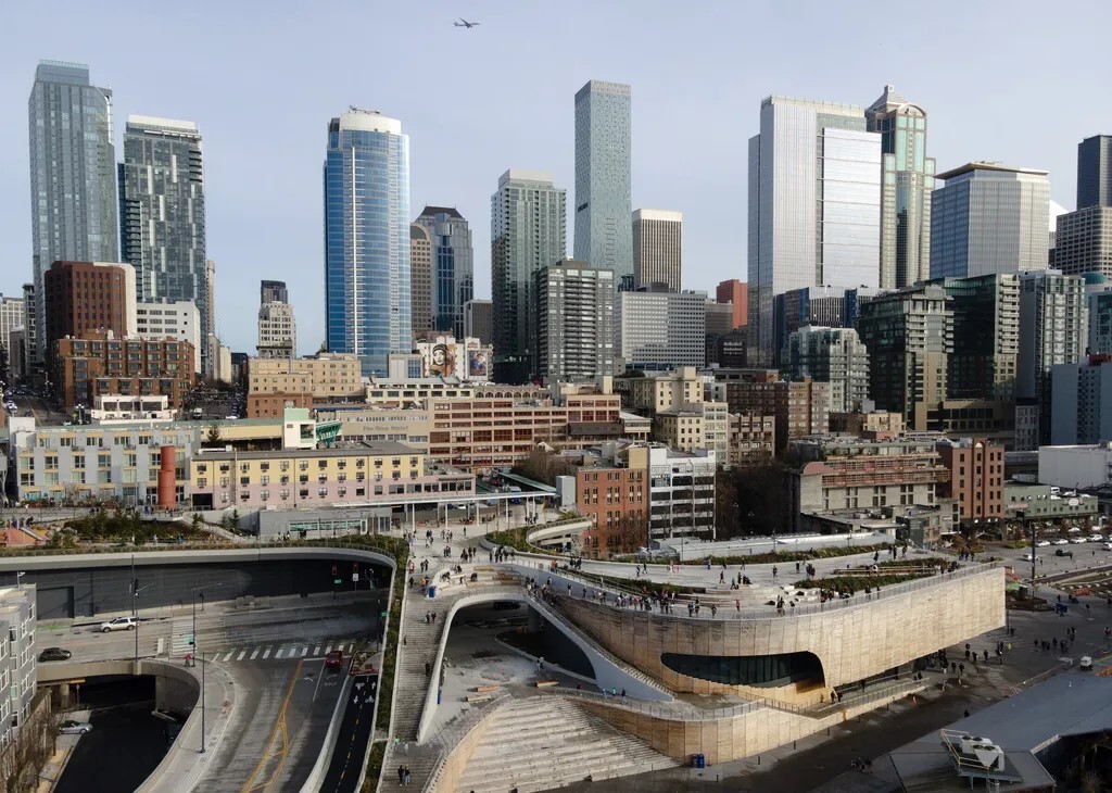 aerial view of the Overlook Walk