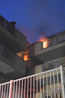 Apartment fire caused by smoking on deck