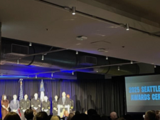 Stage presenters at the Seattle Police Foundation SPD Awards Ceremony