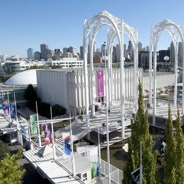 PacSci campus arches