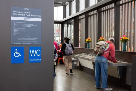 New restroom facility on the Waterfront