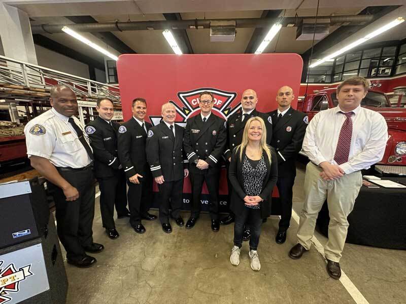 New employees and recently promoted firefighters