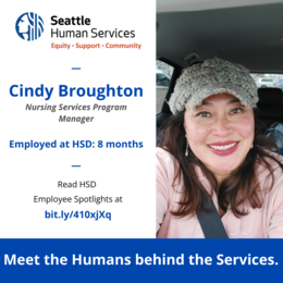 Employee Spotlight social media graphic for Cindy Broughton