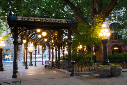 Pioneer Square Pergola in Downtown Seattle