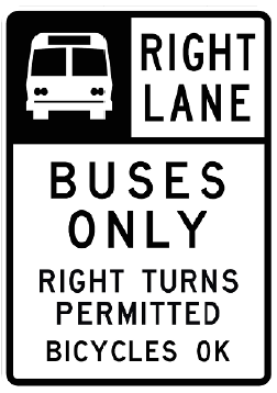 Buses Only Sign