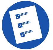 Icon of Paper with Checklist