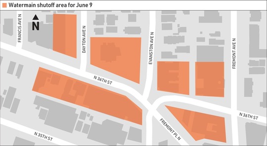 June 9 Fremont Water Shut off