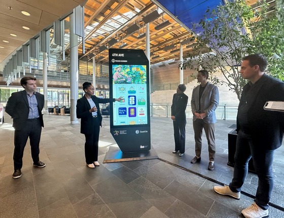 Demo of the Downtown digital kiosks