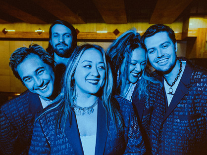 A group photo of La Fonda band