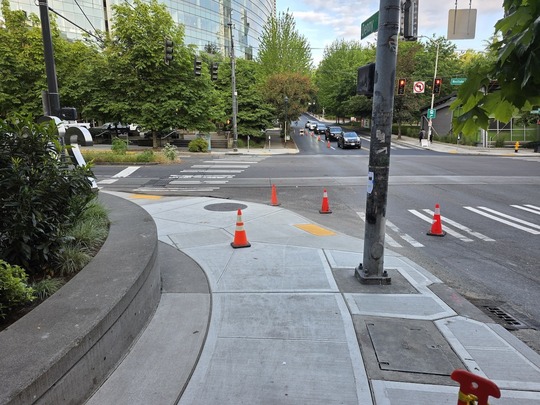 Image showing new sidewalk at Denny Way and Westlake Ave