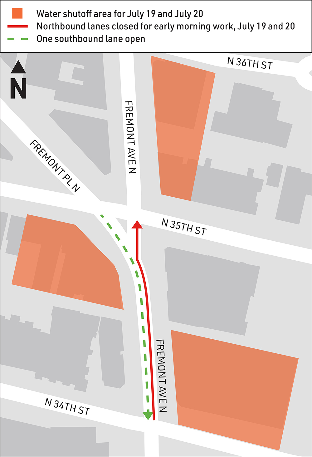 July 18 Water Shut Off Map