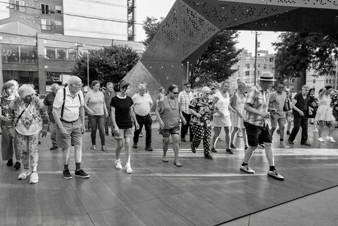 People dancing at Dancing til Dusk