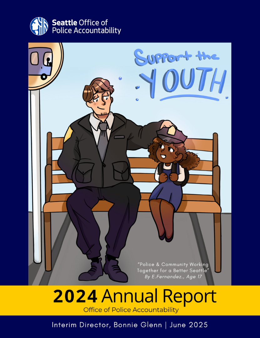 Cover of OPA's annual report. See body of the newsletter for additional description