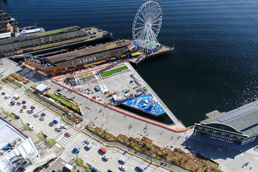 Aerial view of Pier 58