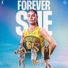 images of sue bird in front of forever sue