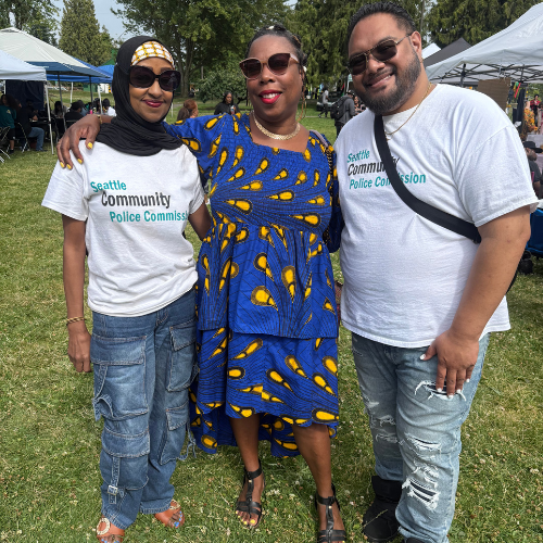 CPC Staff with Community member at One Love Festival