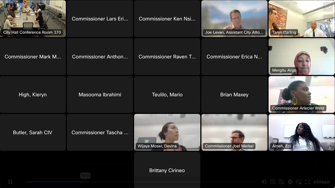 Screenshot of July 2 CPC Meeting