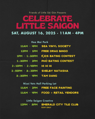 Little Saigon block party schedule of events
