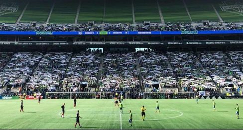 Soccer game at Lumen Field